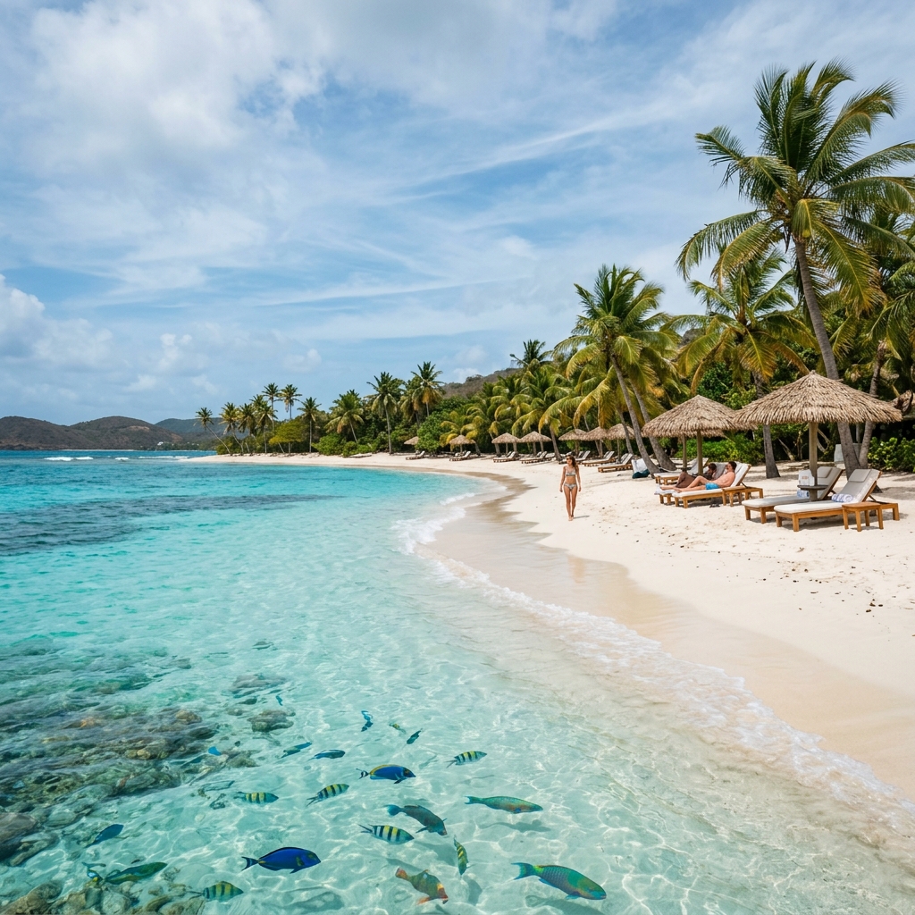 Caribbean beach paradise