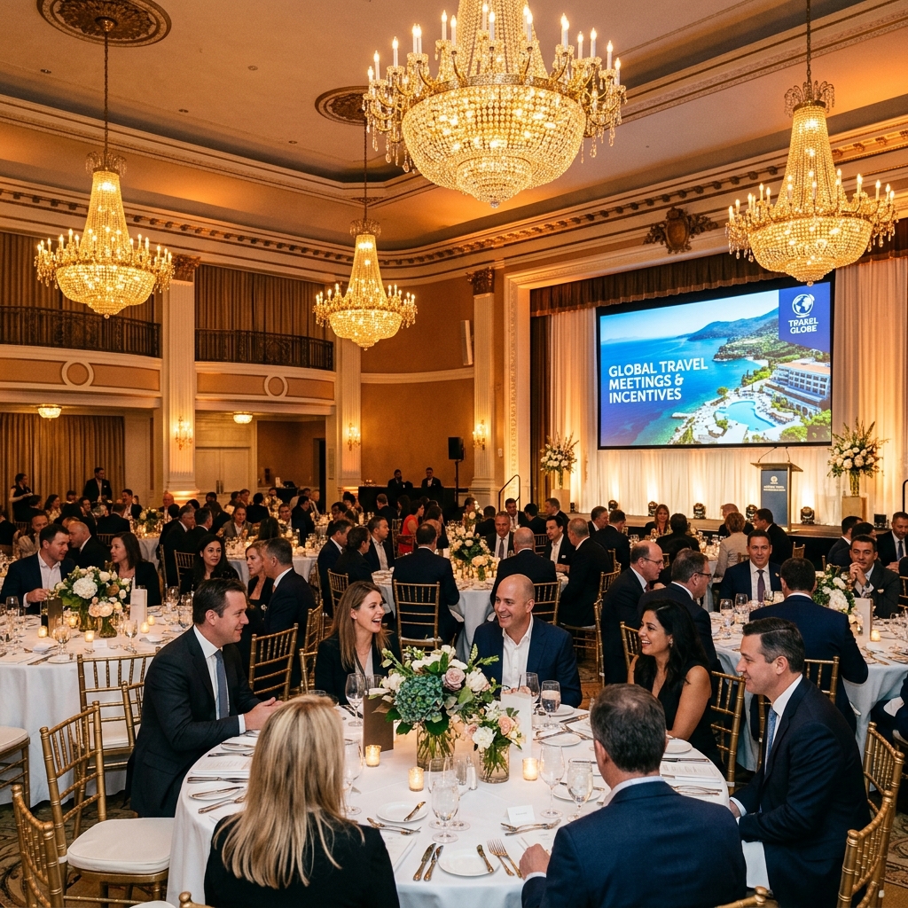 Corporate events in luxury ballroom